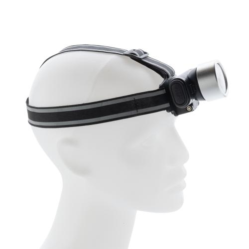 Everest hoofdlamp zilver/zwart