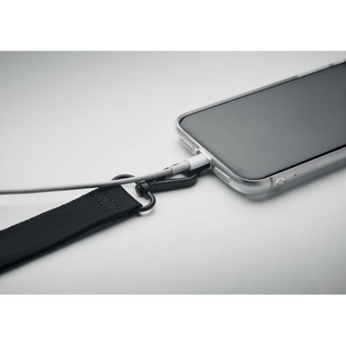 Polsband met telefoonhouder Celeste zwart