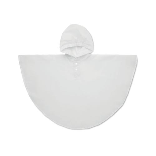 PEVA kinderregenjas Ponchie wit