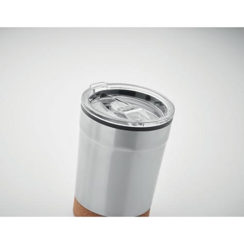Dubbelwandige beker Nomu 300 ml wit