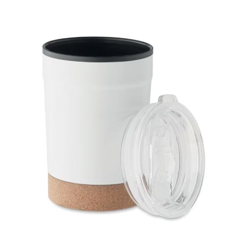 Dubbelwandige beker Nomu 300 ml wit