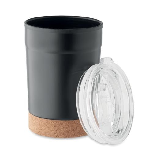 Dubbelwandige beker Nomu 300 ml zwart
