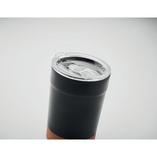 Dubbelwandige beker Nomu 300 ml zwart