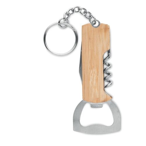 Sleutelhanger bamboe multitool All-in wood