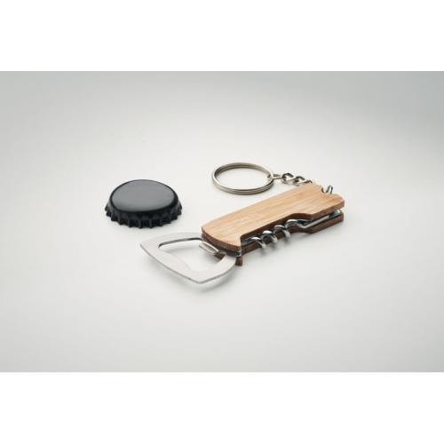 Sleutelhanger bamboe multitool All-in wood
