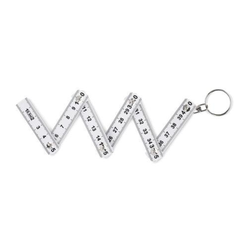 Sleutelhanger duimstok 50 cm wit