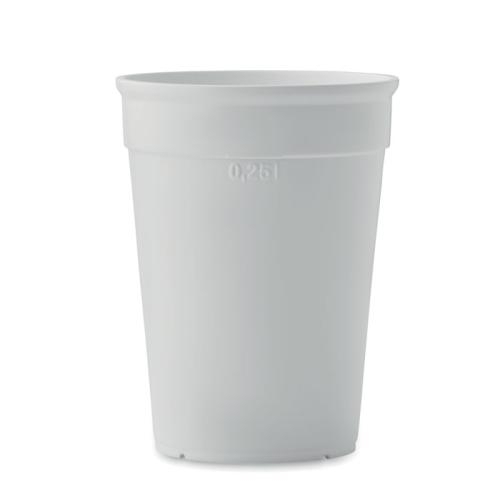 Herbruikbare beker 300 ml wit