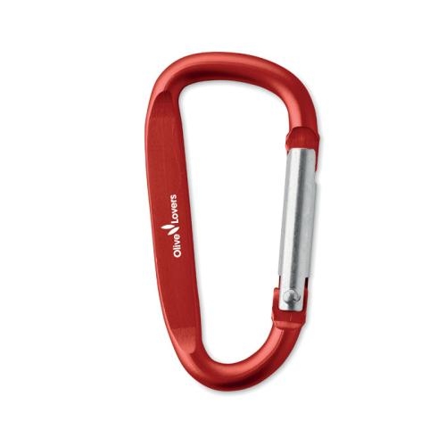 Aluminium karabijnhaak Gancho rood