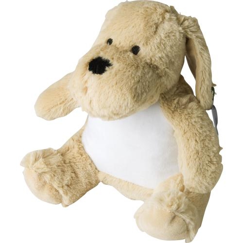 Pluche knuffelhond Hailey beige