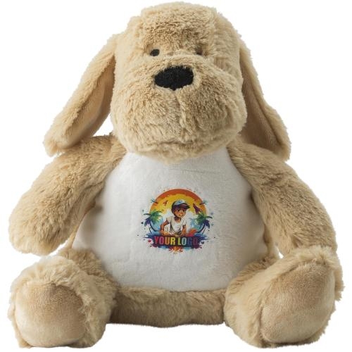Pluche knuffelhond Hailey beige
