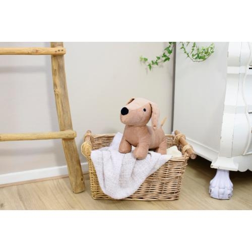 Pluche knuffelhond Liza bruin