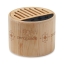 Bamboe draadloze luidspreker Round lux wood