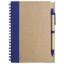 A5 gerecycled notitieboekje met pen blauw
