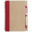 A5 gerecycled notitieboekje met pen rood