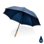 23 inch Impact AWARE™ RPET auto bamboe paraplu donkerblauw