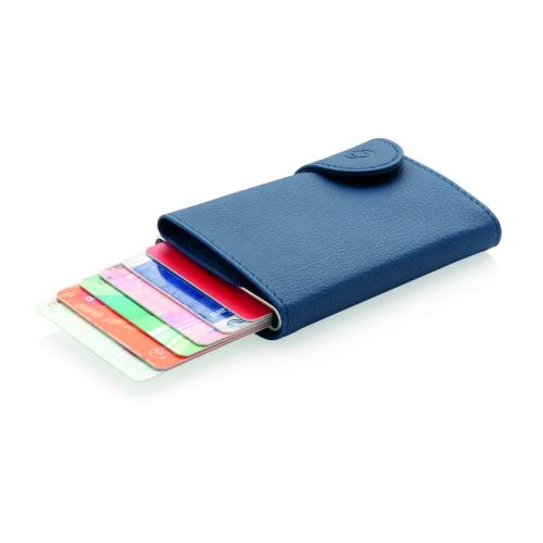 C-Secure aluminium RFID kaarthouder & portemonnee blauw