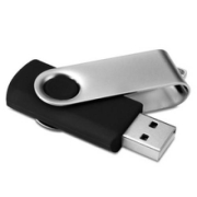 Snelle levering USB stick Twister zwart/zilver,4gb