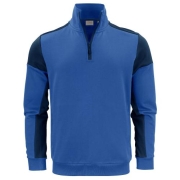 Sweater Prime halfzip marineblauw/kobalt,2xl