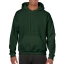 Gildan hooded sweater forest green,l