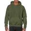 Gildan hooded sweater military green,l