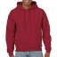 Gildan hooded sweater antique cherry red,l