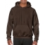 Gildan hooded sweater dark chocolate,l