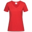 T-shirt Classic-V Woman scarlet red,l