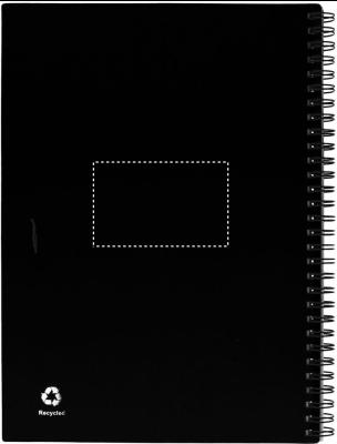 Opdruk achterkant notitieboek