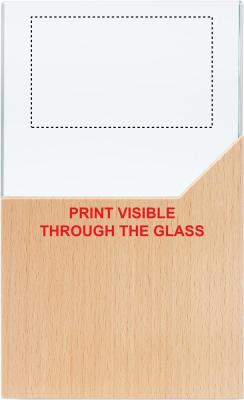 Opdruk kant 1 glas