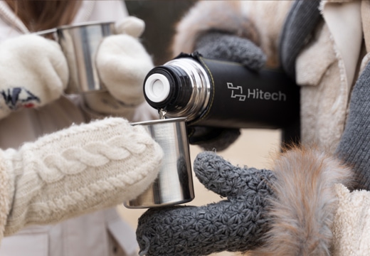 thermosfles met voorbeeldverpakking