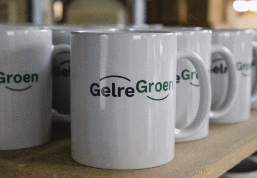 bedrukte mok met logo