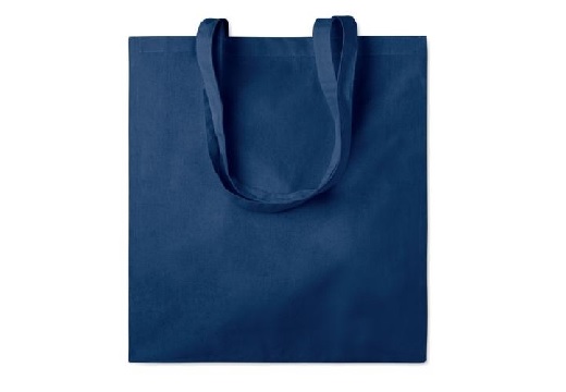 blauwe katoenen tas