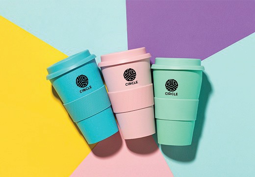 2 groene koffie to go bekers