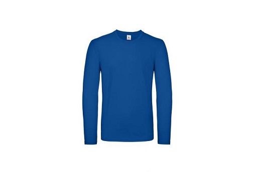 blauwe longsleeve polo 