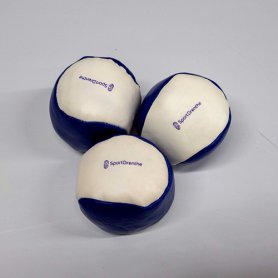 Blauwe jongleerballen