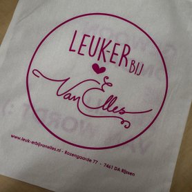Witte katoenen tas