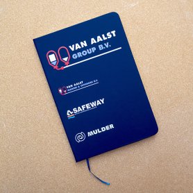 Donkerblauw notitieboek